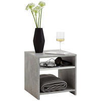 Beistelltisch  Beton Optik weiß B/H/T: ca. 40x40x40 cm Lund_Beistelltisch 653-001 - weiß (40,00/40,00/40,00cm)