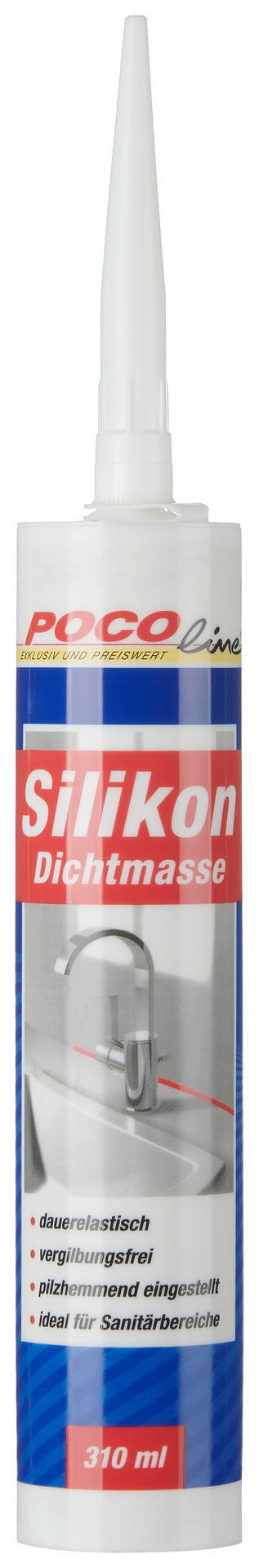 POCOline Silikon Fugendicht weiß ca. 0,31 l Fugendicht - weiß (310ml) - POCOline