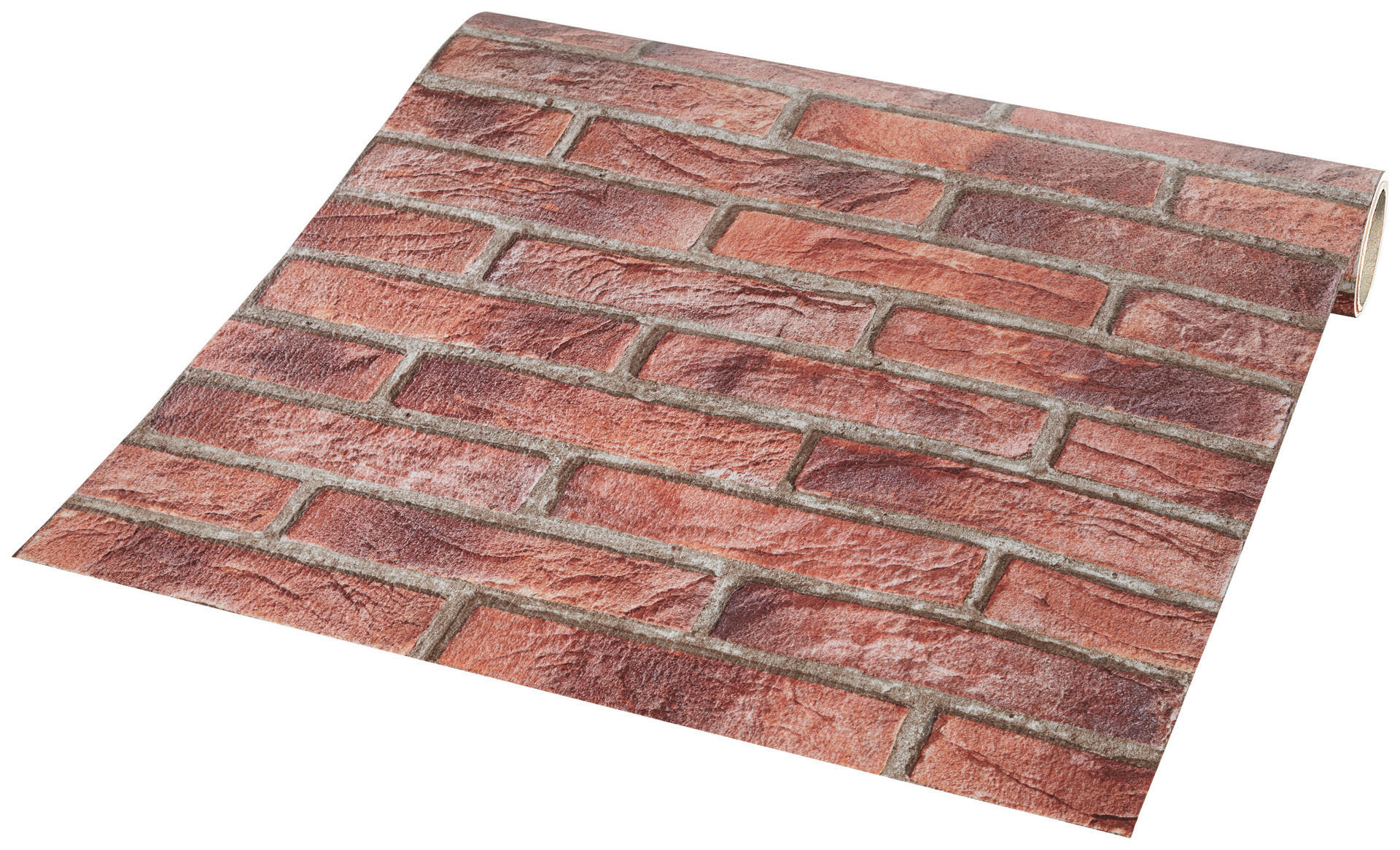 Papiertapete Steinoptik rot B/L: ca. 53x1005 cm Papiertapete_4303-1 - rot (53,00/1005,00cm)