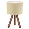 Opviq Tischleuchte beige Stoff B/H/T/L/D: ca. 19x32x19x19x19 cm E27 1 Brennstellen AYD - beige (19,00/19,00/32,00cm) - Opviq