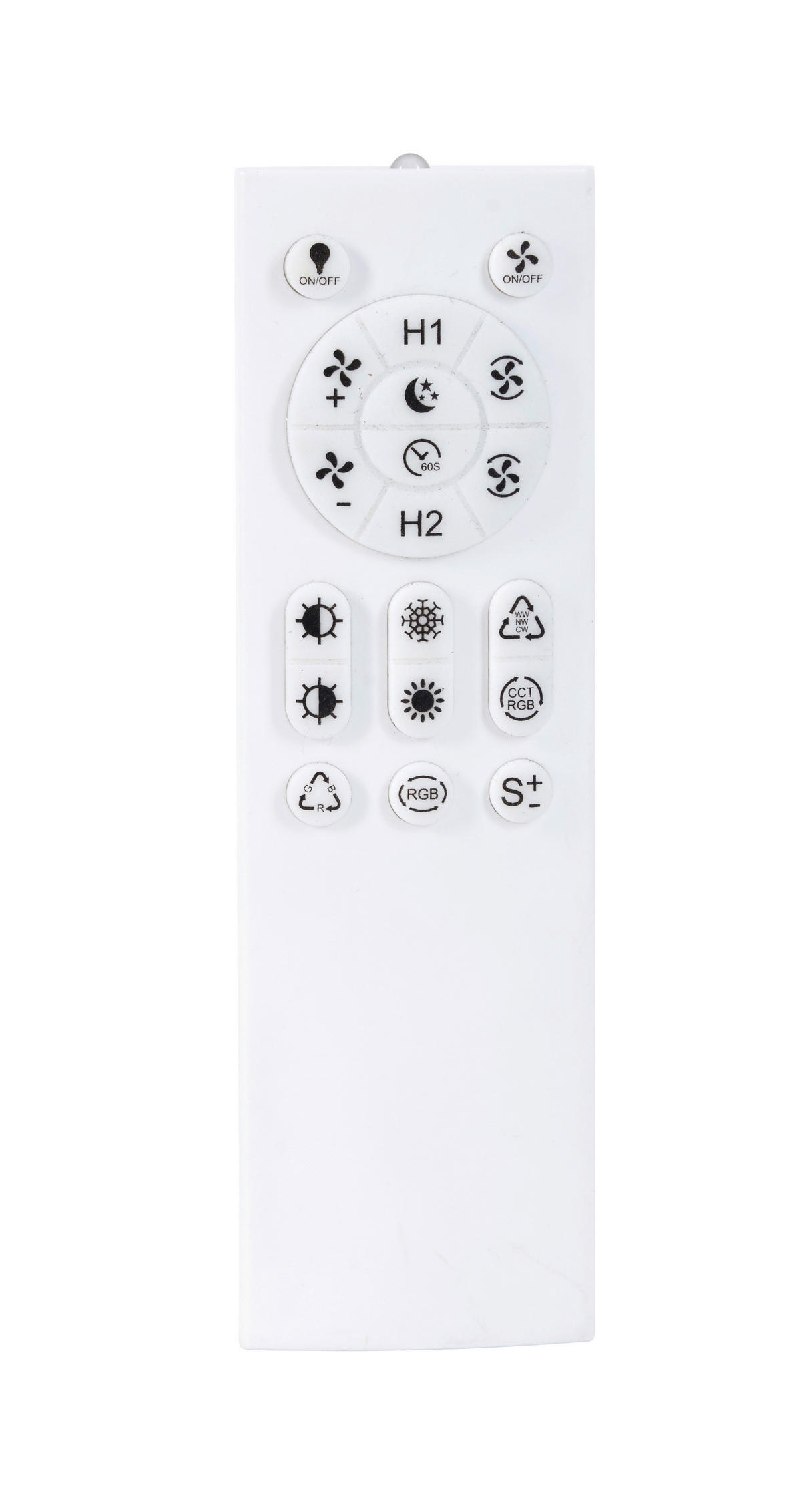 POCOline LED-Deckenventialor silber H/D: ca. 16x50 cm LED-Deckenventilator_Eliana - silber (50,00/16,00cm) - POCOline
