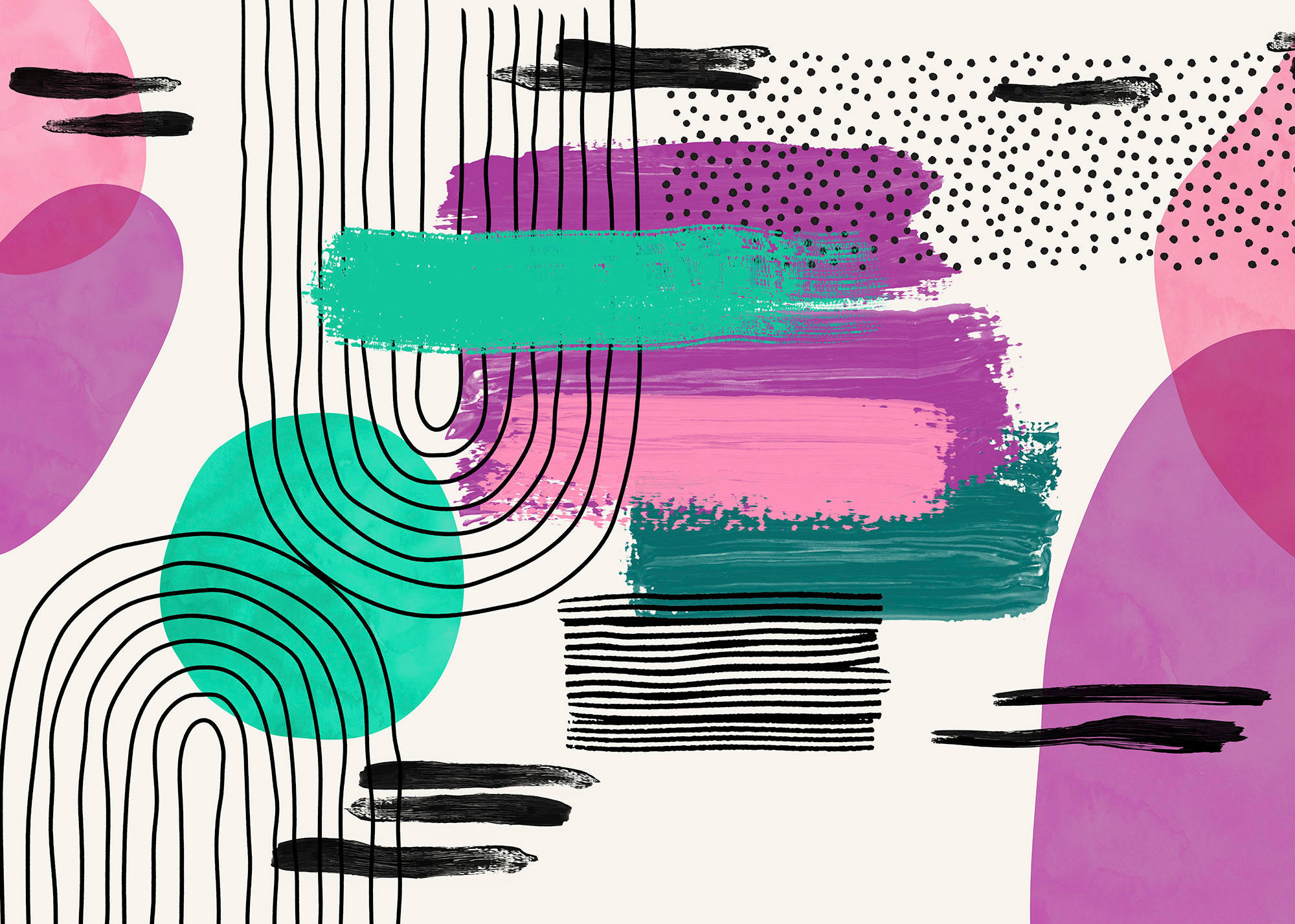 Komar Fototapete La Boum B/L: ca. 350x250 cm La Boum - (350,00/250,00cm) - Komar