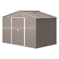 Outsunny Gartenhaus hellgrau B/H/L: ca. 195x192x277 cm Gartenhaus - hellgrau (277,00/195,00/192,00cm) - Outsunny