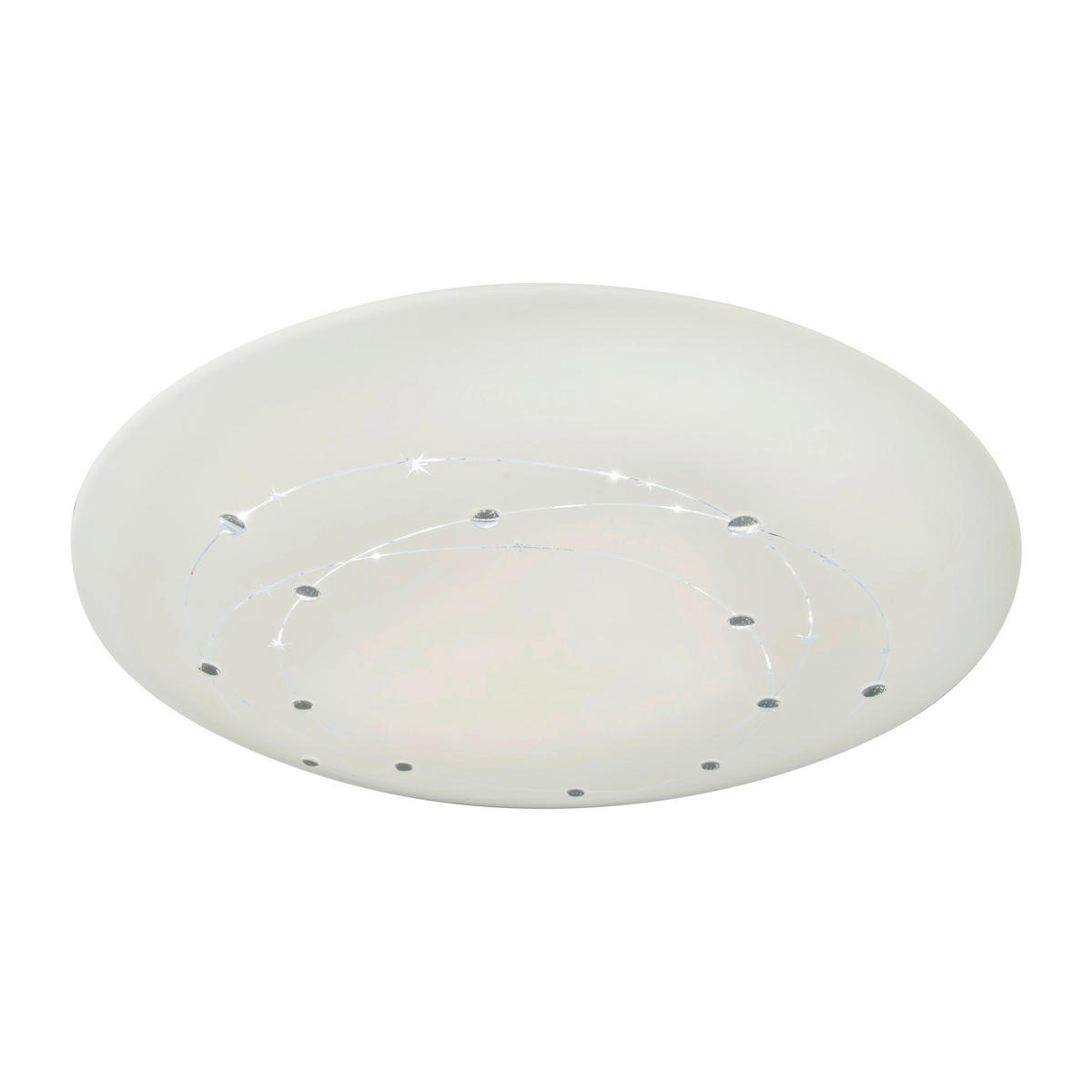 Näve Leuchten LED-Deckenleuchte weiß Kunststoff Metall B/H/T/D: ca. 61x9,5x61x61 cm LISSABON - weiß (61,00/9,50/61,00cm) - Näve Leuchten