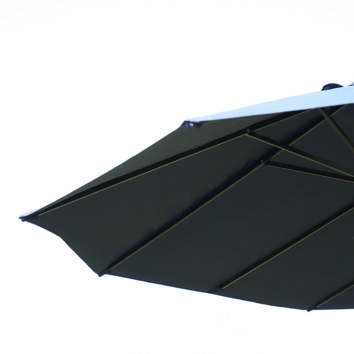 Outsunny Sonnenschirm blau Stahl B/H/L: ca. 270x240x460 cm Sonnenschirm - blau (460,00/270,00/240,00cm) - Outsunny