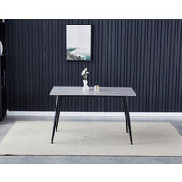 Esstisch Madrid grau B/H/T: ca. 140x75x80 cm Madrid - schwarz/grau (140,00/75,00/80,00cm)