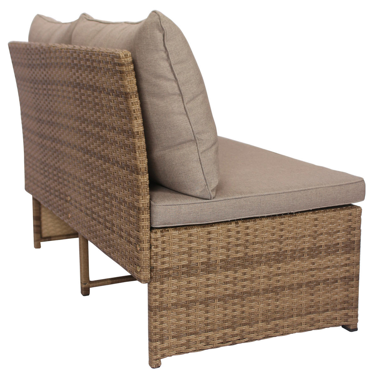 POCOline Gartensitzgruppe Lund braun Polyrattangeflecht Lund - braun/natur - POCOline