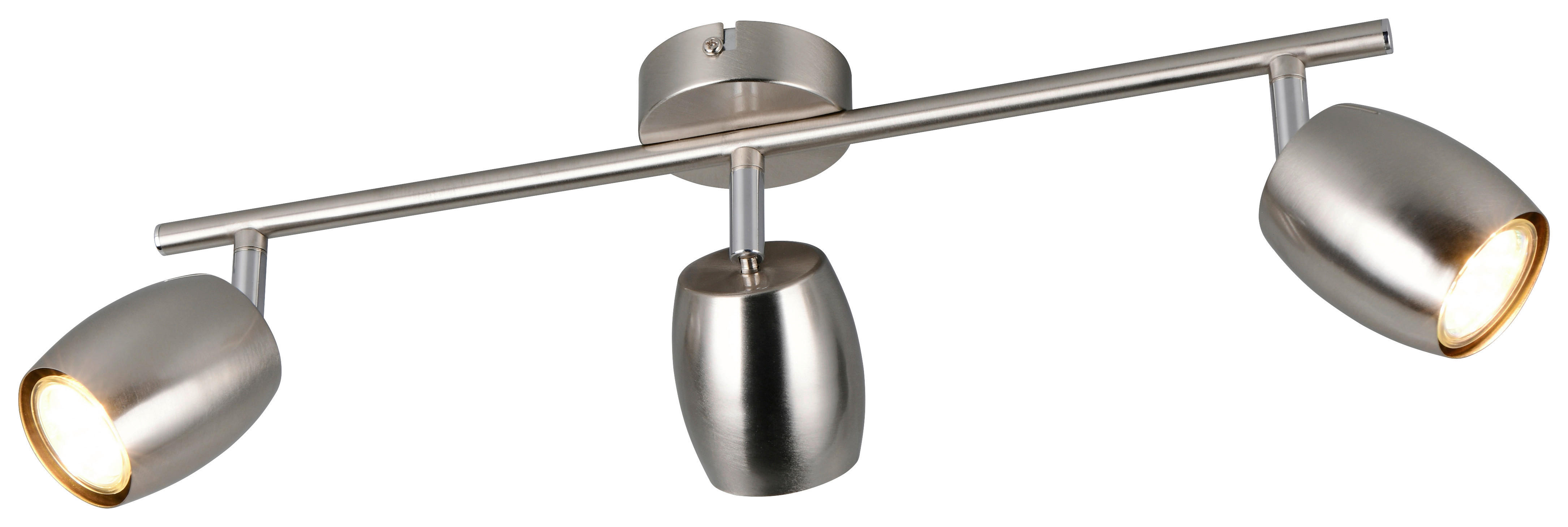 Reality Leuchten Spots nickel matt Metall B/H/L: ca. 47,5x15,5x8 cm GU10 3 Brennstellen Spot_Nancy_3 - nickel matt (8,00/47,50/15,50cm) - Reality Leuchten