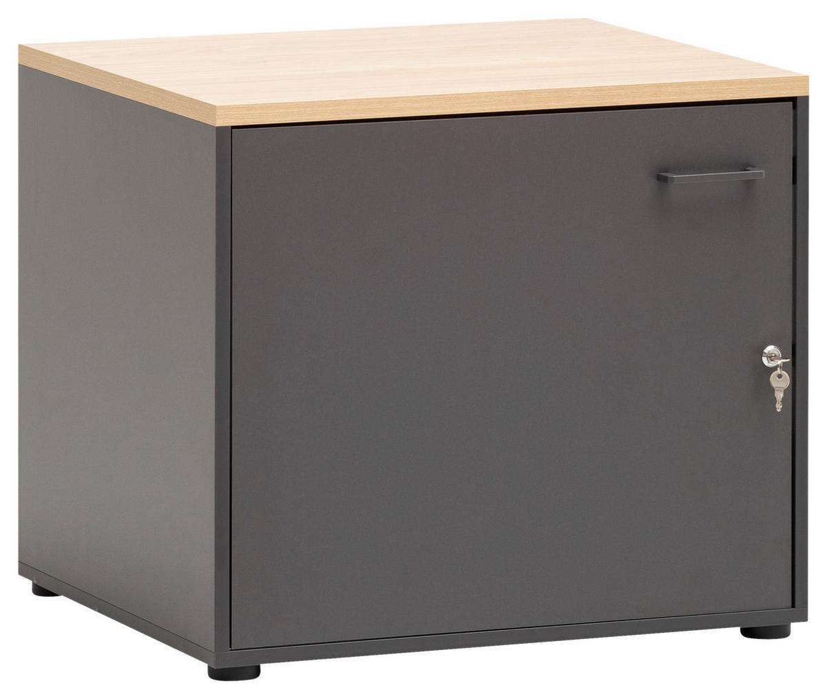 Unterschrank Solea anthrazit Eiche hell Nachbildung B/H/T: ca. 67,1x60x60 cm Solea - Eiche/anthrazit (67,10/60,00/60,00cm) - Schildmeyer