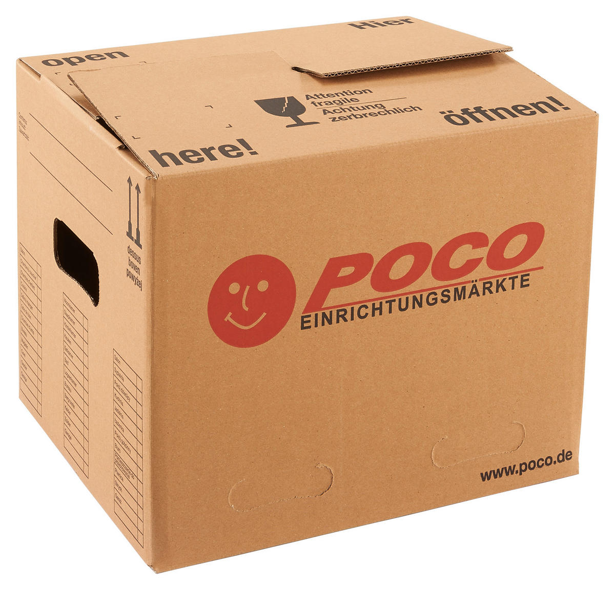 POCOline Umzugskarton B/H/L: ca. 31x31x39 cm Umzugskarton 39x31x31cm - (39,00/31,00/31,00cm) - POCOline