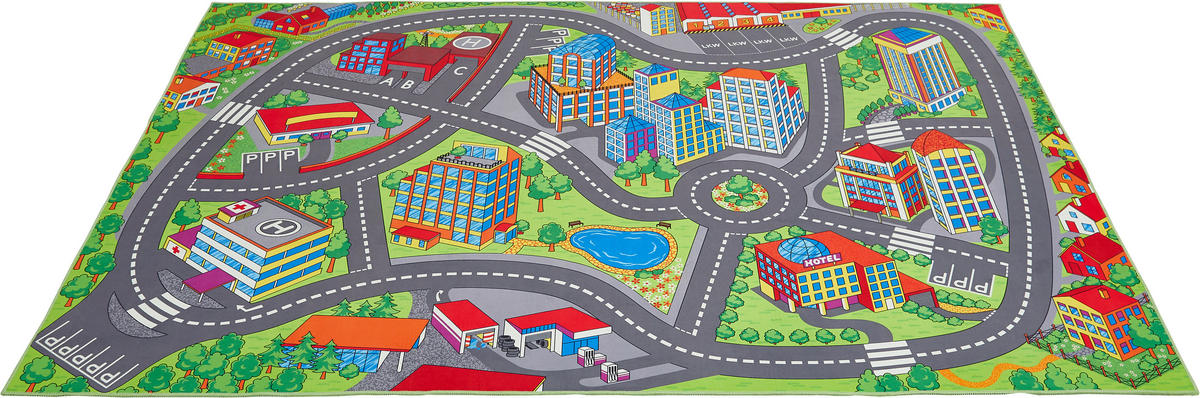 Kinderteppich Spielstraße Multi B/L: ca. 200x300 cm Spielstraße - Multi (200,00/300,00cm)