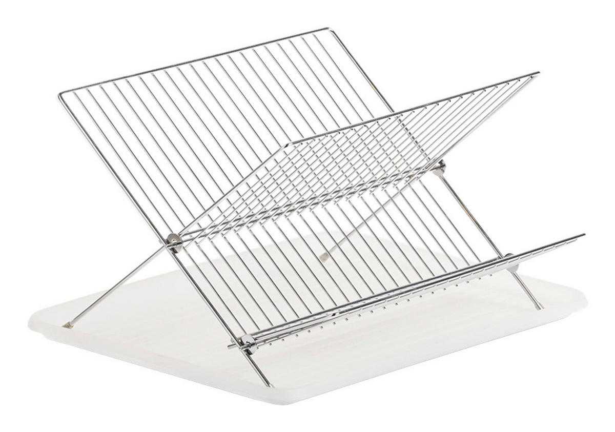 Zeller Geschirrabtropfständer weiß Metall B/H/L: ca. 32x23x43 cm Geschirrabtropfständer - weiß (43,00/32,00/23,00cm) - Zeller