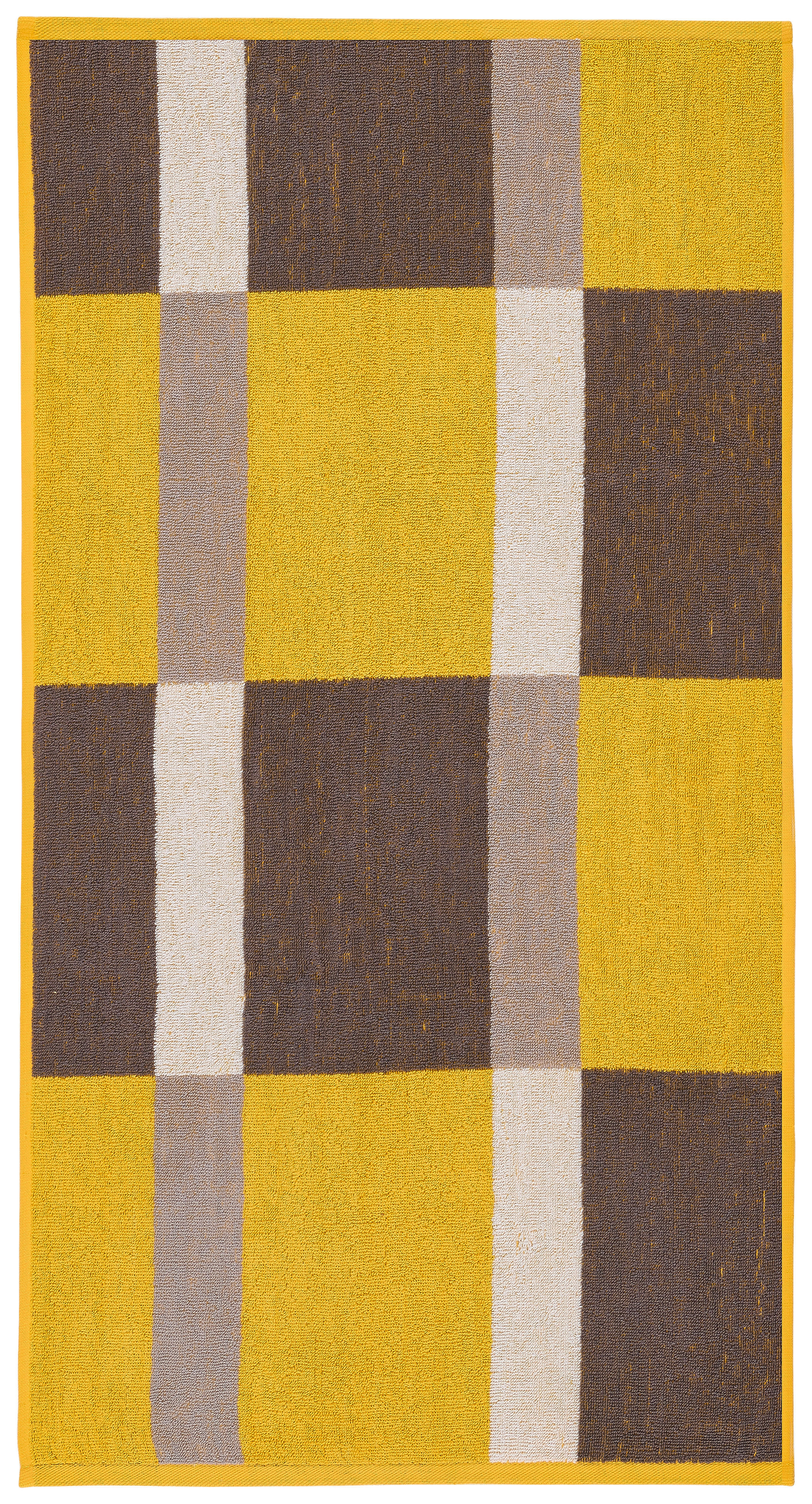 Handtuch Handtuch_Jacquard Karo - gelb (50,00/100,00cm)