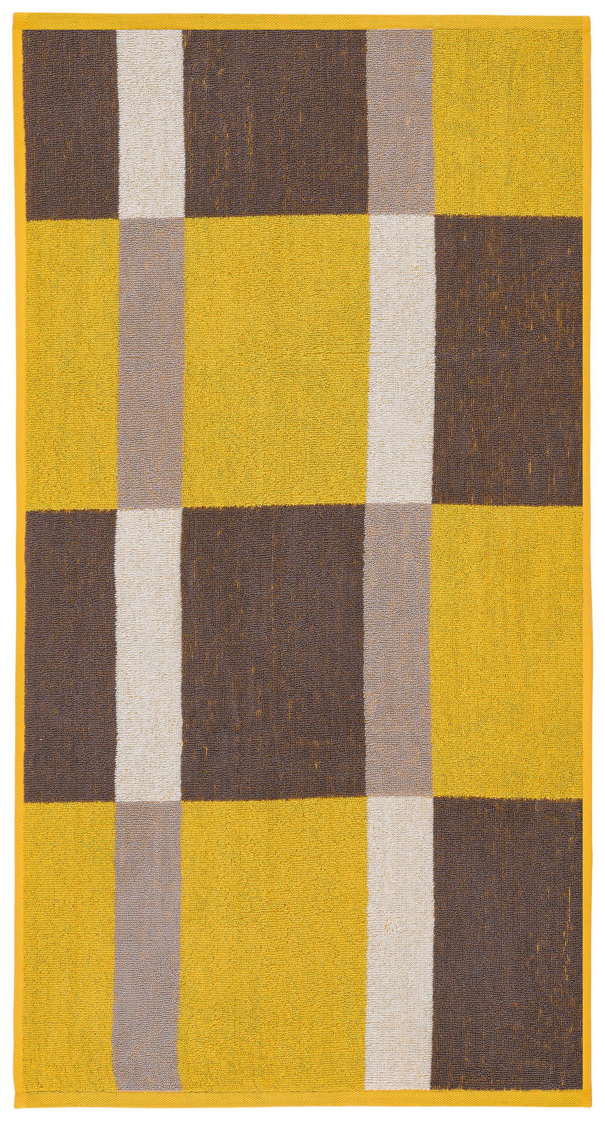 Handtuch Handtuch_Jacquard Karo - gelb (50,00/100,00cm)