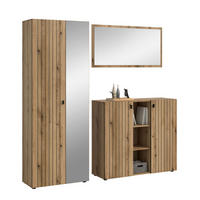 Garderobenset STATION Evoke Oak Nachbildung B/H/T: ca. 191x192x37 cm STATION - (191,00/192,00/37,00cm) - xonox.home