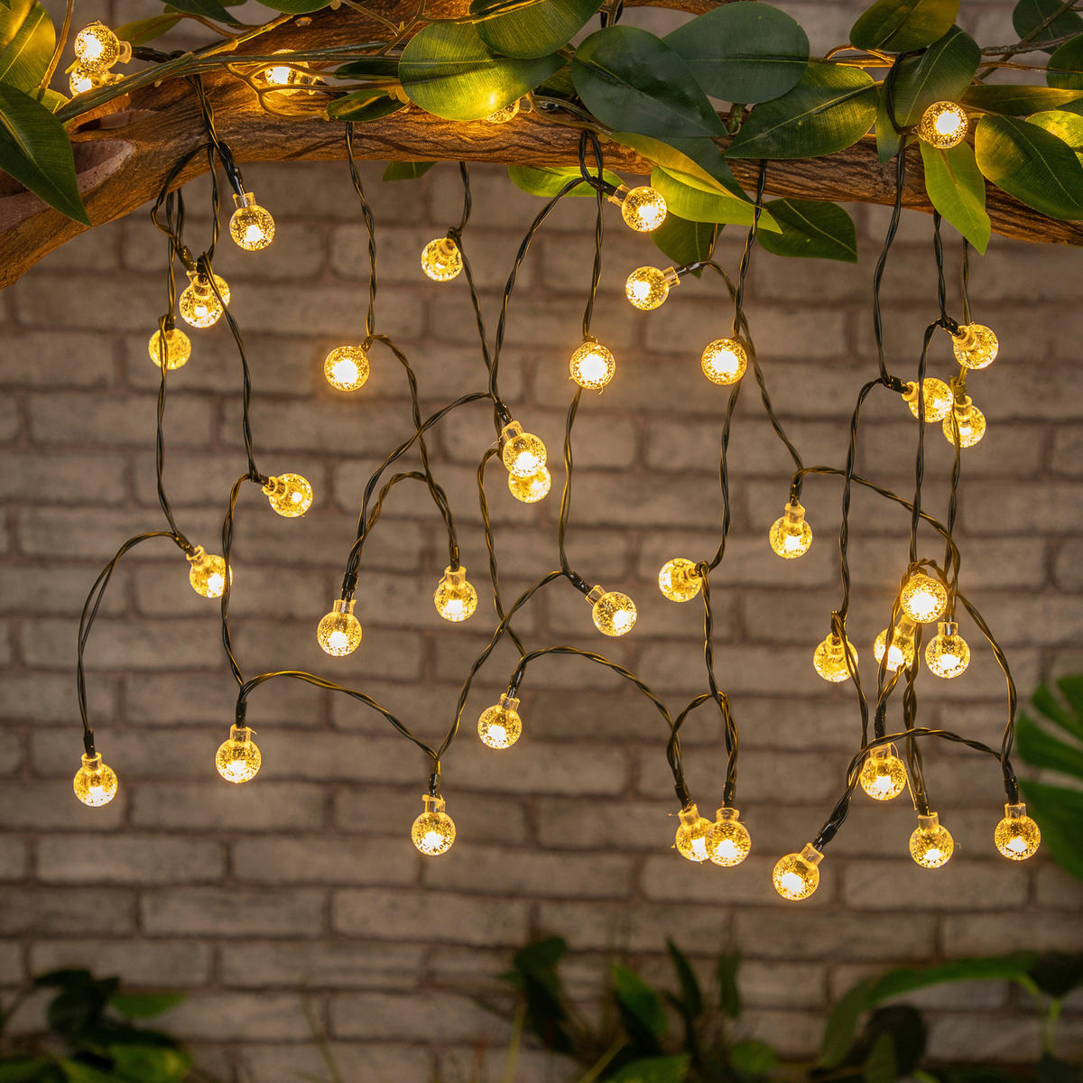 Solarlichterkette Solar-Lichterkette warmweiß - POCOline