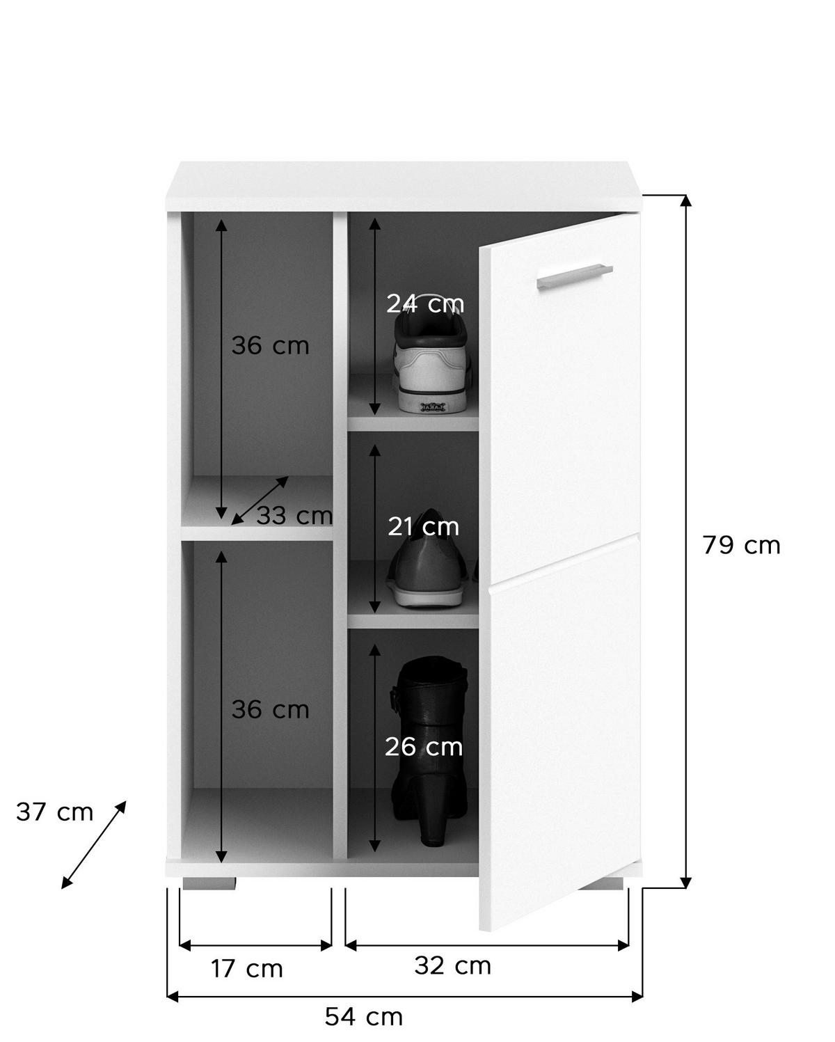 Garderobe PREGO B/H/T: ca. 110x191x37 cm PREGO - (110,00/191,00/37,00cm) - xonox.home