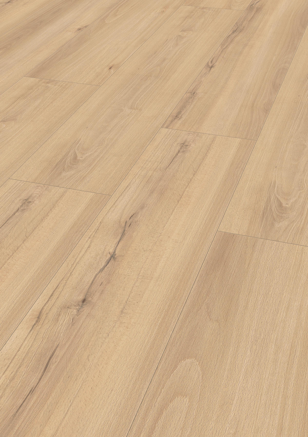 Laminatboden Buche natur ca. 2,694 m² im Paket  B/L: ca. 24,4x138 cm pro Paket Buche natur ca. 2,694 m² im Paket - natur (24,40/138,00cm)