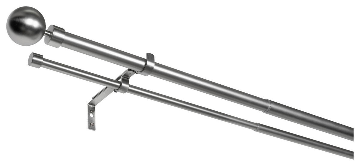 Stilgarnituren habito/ball-classic Edelstahloptik Metall ausziehbar von ca. 190 bis 360 cm 2.0 Läufe habito/ball-classic - Edelstahloptik - ondeco