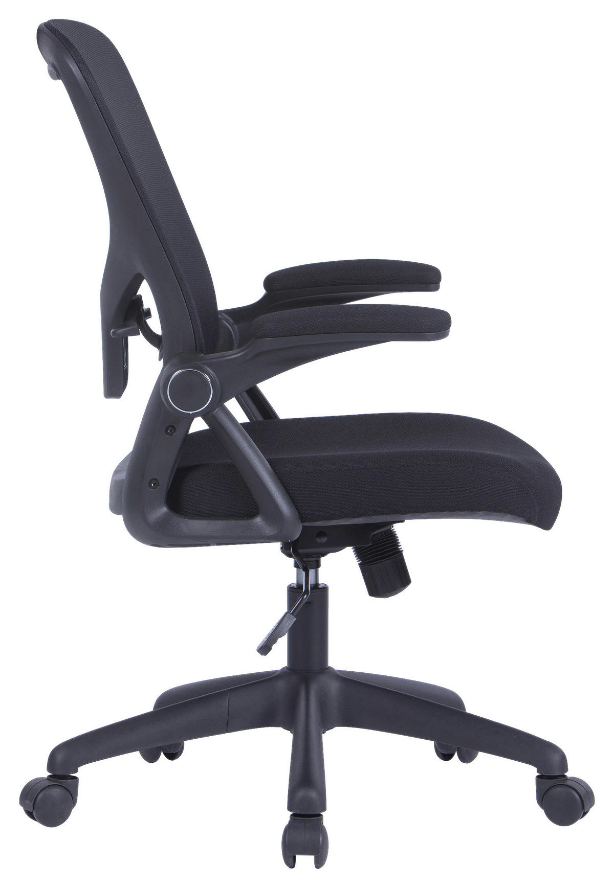 Chefsessel FLEX schwarz schwarz schwarz Webstoff Netzstoff Kunststoff FLEX - schwarz - byLIVING