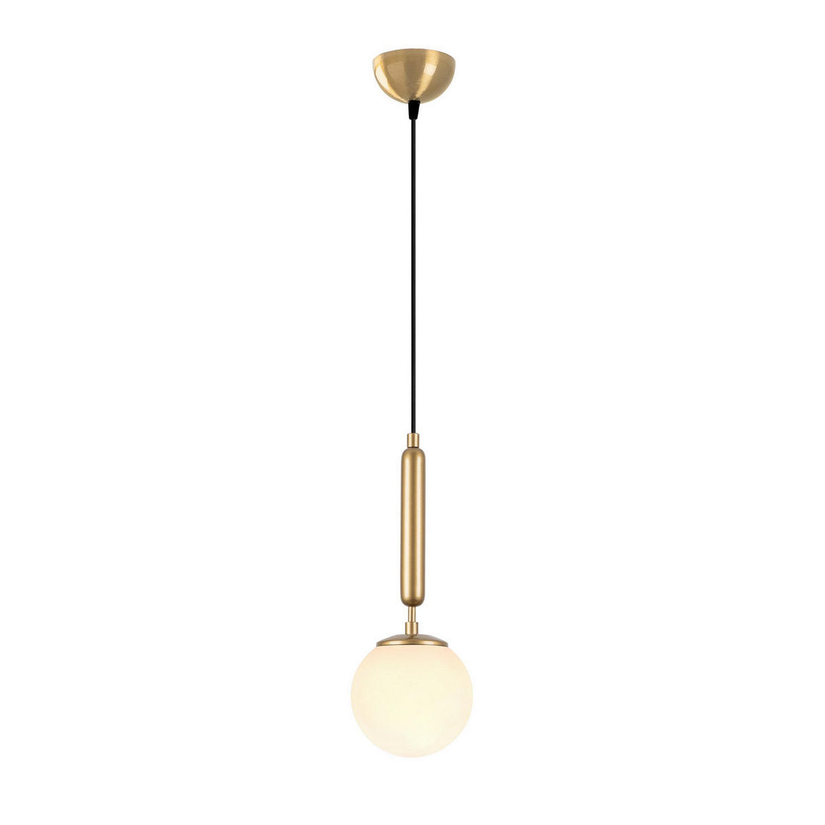 Opviq Pendelleuchte King gold Metall Glas B/H/T/L/D: ca. 15x139x15x15x15 cm E14 1 Brennstellen King - gold (15,00/15,00/139,00cm) - Opviq
