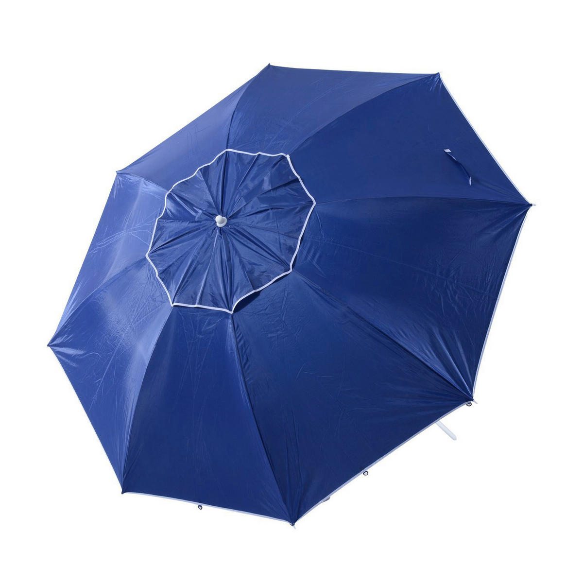 Outsunny Strandschirm blau Metall H/D: ca. 222x210 cm Strandschirm - blau (210,00/222,00cm) - Outsunny