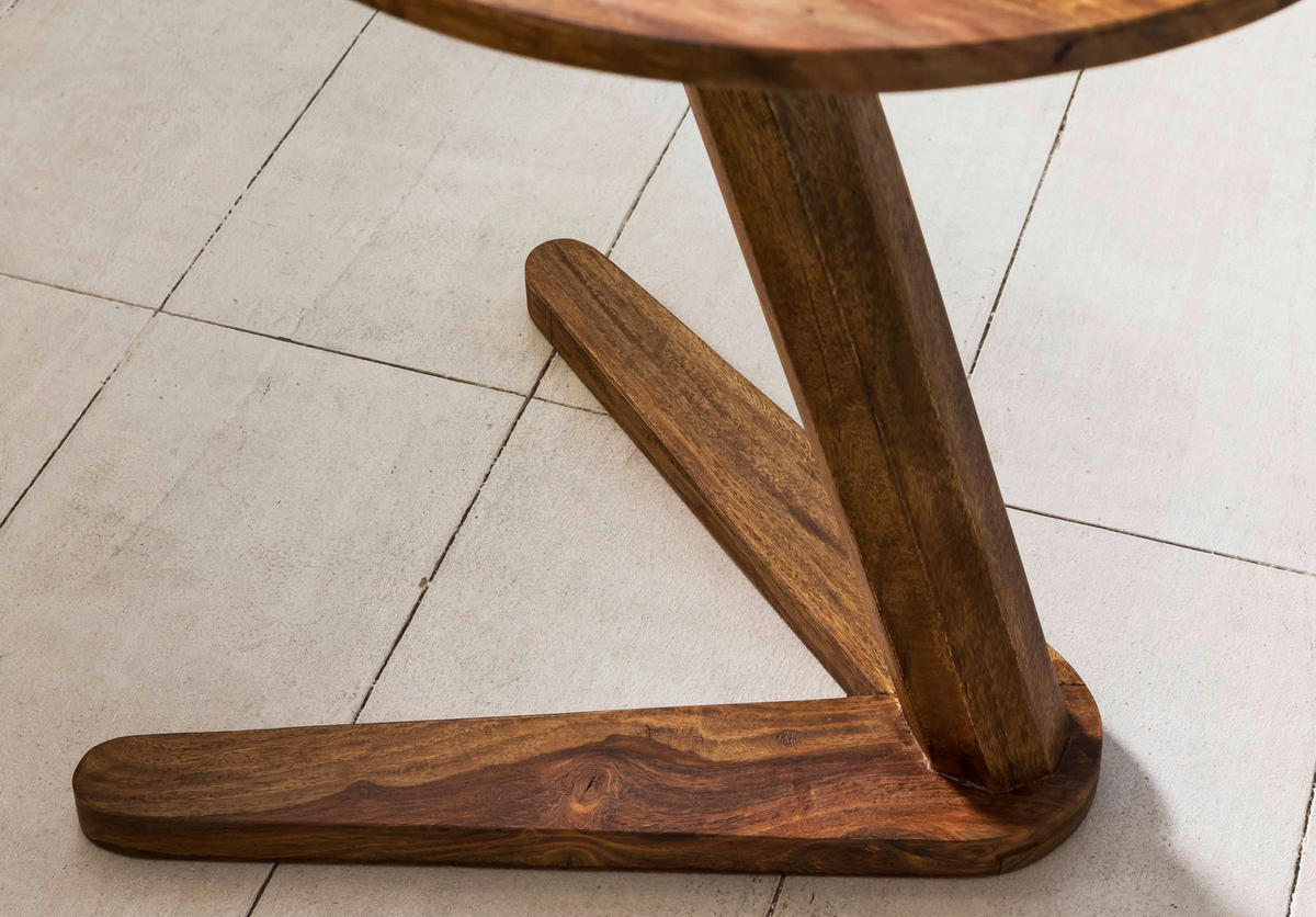 Beistelltisch rosenholz Holz B/H/T: ca. 45x50x45 cm Beistelltisch BOHA - rosenholz (45,00/50,00/45,00cm) - Wohnling