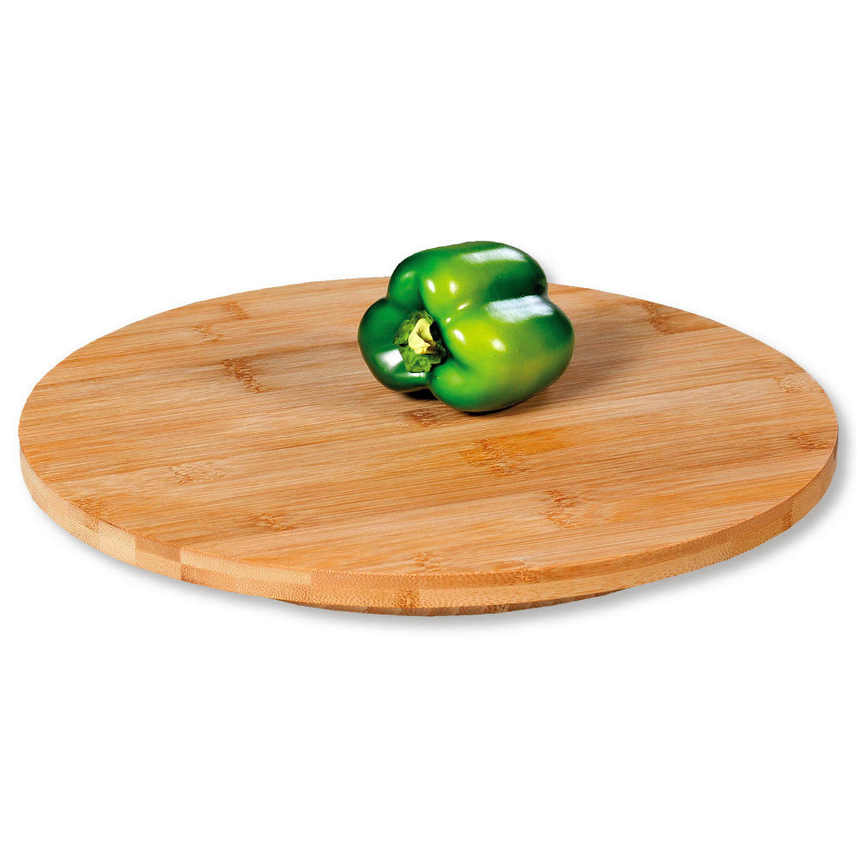 Kesper Dreh und Servierplatte natur Bambus H/L: ca. 35x3 cm Dreh-/u.Servierplatte - natur (3,00cm) - Kesper