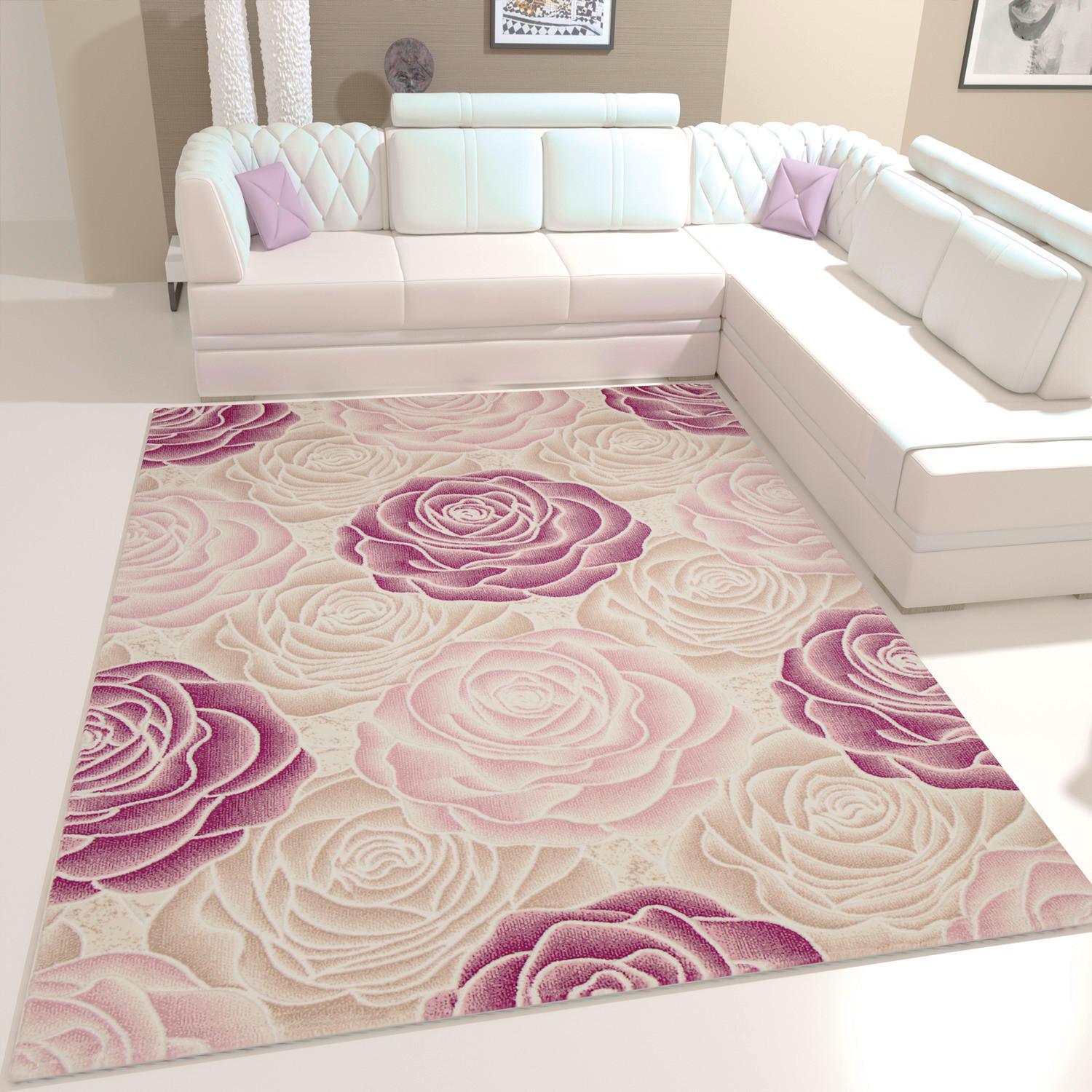 Webteppich Saphir rosa B/L: ca. 120x170 cm Saphir - rosa (120,00/170,00cm)