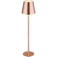 GLOBO LED-Tischleuchte VANNIE 58438C Kupfer Opal Kunststoff Metall H/D: ca. 47x11,2 cm 1 Brennstellen VANNIE - Opal/Kupfer (11,20/47,00cm) - GLOBO