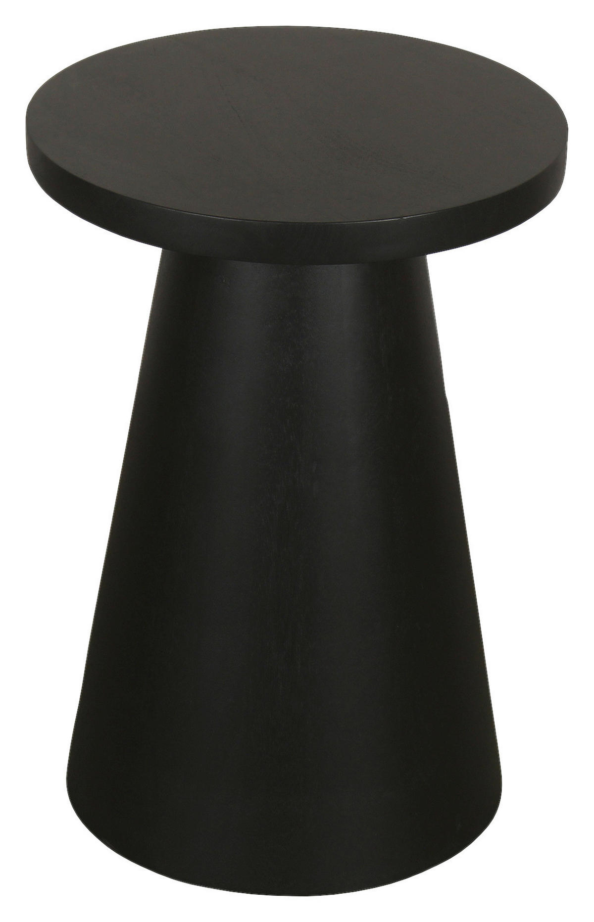 Beistelltisch CONE schwarz lackiert Akazie H/D: ca. 50x40 cm CONE - schwarz (40,00/50,00cm) - byLIVING