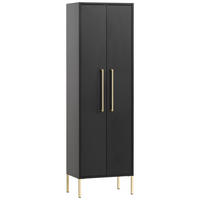 Midischrank Sarah schwarz B/H/T: ca. 46,2x154,7x30,1 cm Sarah - schwarz (46,20/154,70/30,10cm) - Möbelpartner