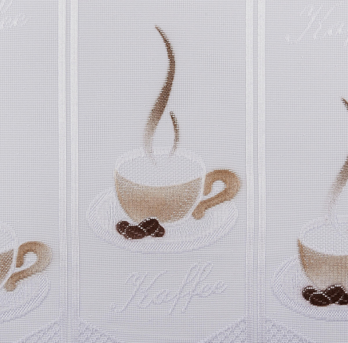 POCOline Scheibengardine Kaffee braun B/L: ca. 145x45 cm Kaffee - braun (145,00/45,00cm) - POCOline