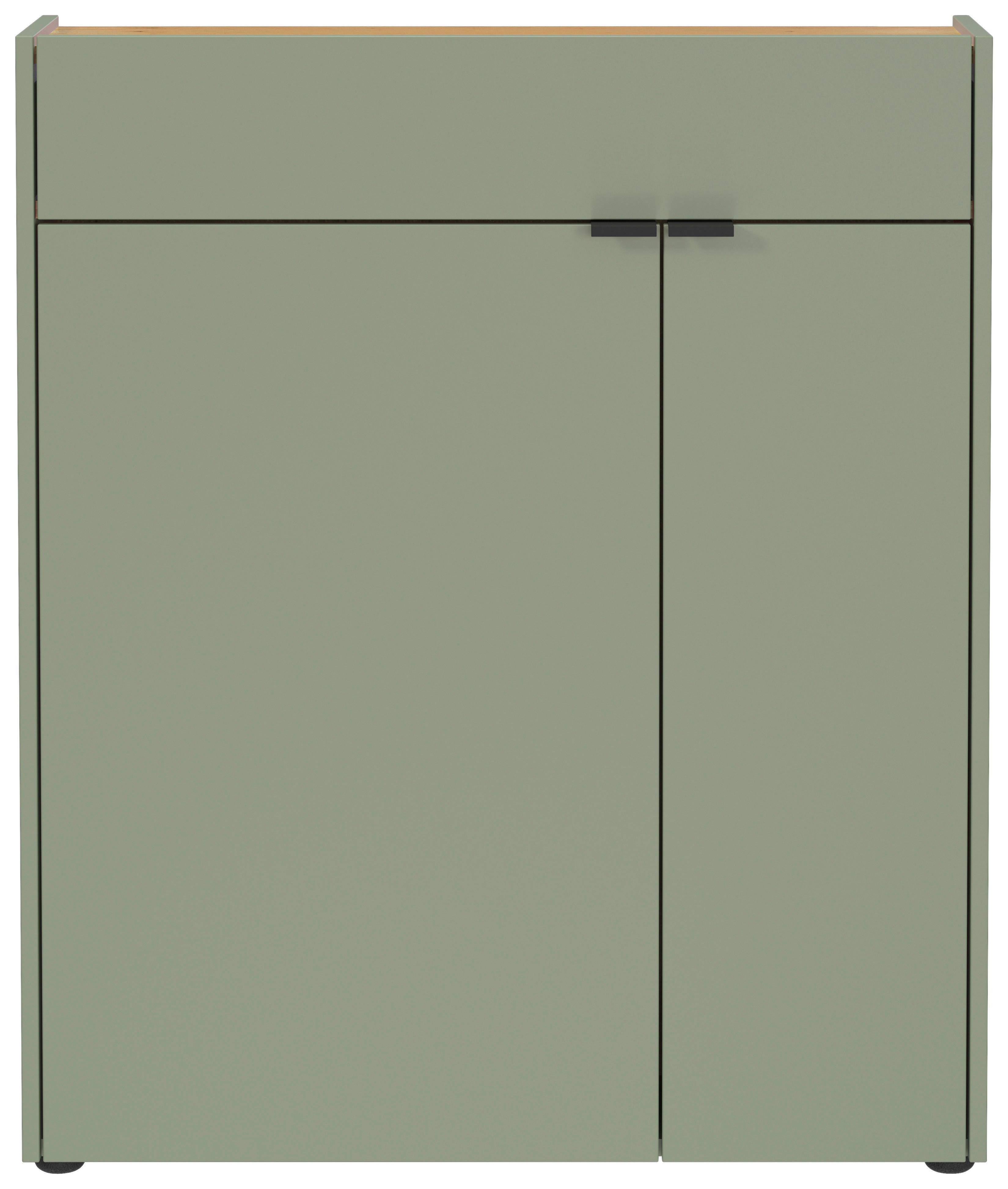 Garderobenset 9952-629 Eiche Navarra Nachbildung grün B/H/T: ca. 82x200x22 cm 9952-629 - Eiche/grün (82,00/200,00/22,00cm) - Germania