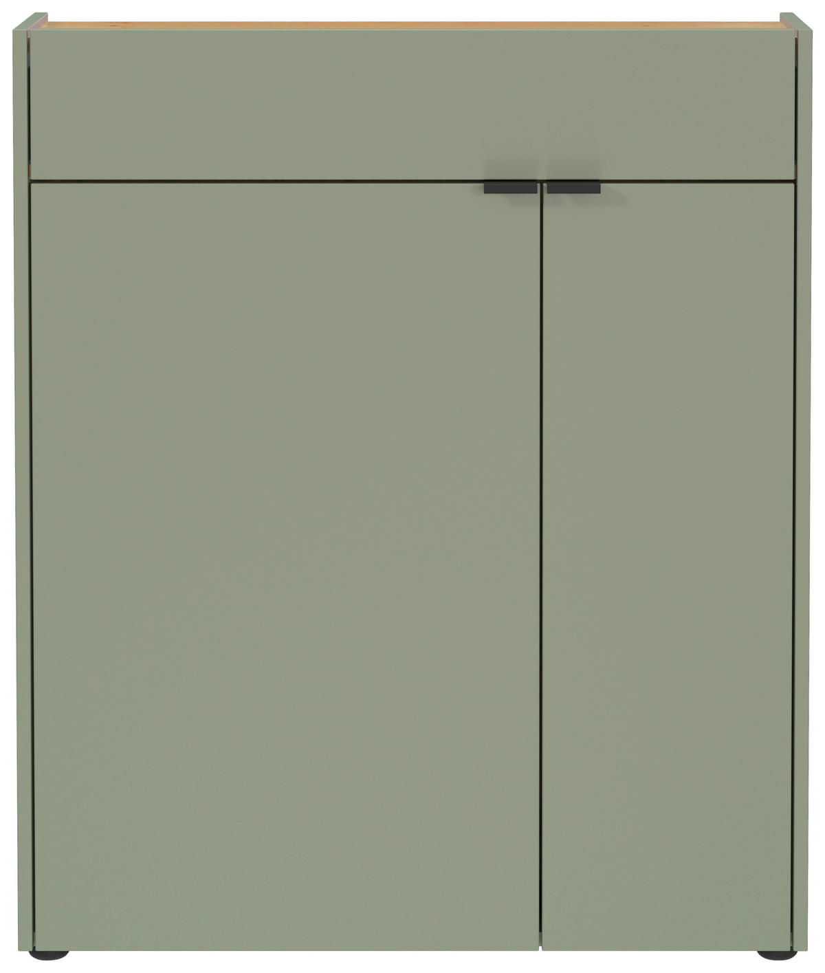 Garderobenset 9952-629 Eiche Navarra Nachbildung grün B/H/T: ca. 82x200x22 cm 9952-629 - Eiche/grün (82,00/200,00/22,00cm) - Germania