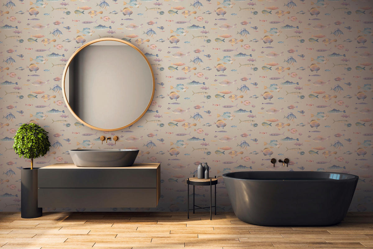 A.S.Creation Vliestapete violett bunt B/H/D: ca. 53x1005x8 cm Vliestapete - bunt/violett (8,00/1005,00cm) - A.S.Creation