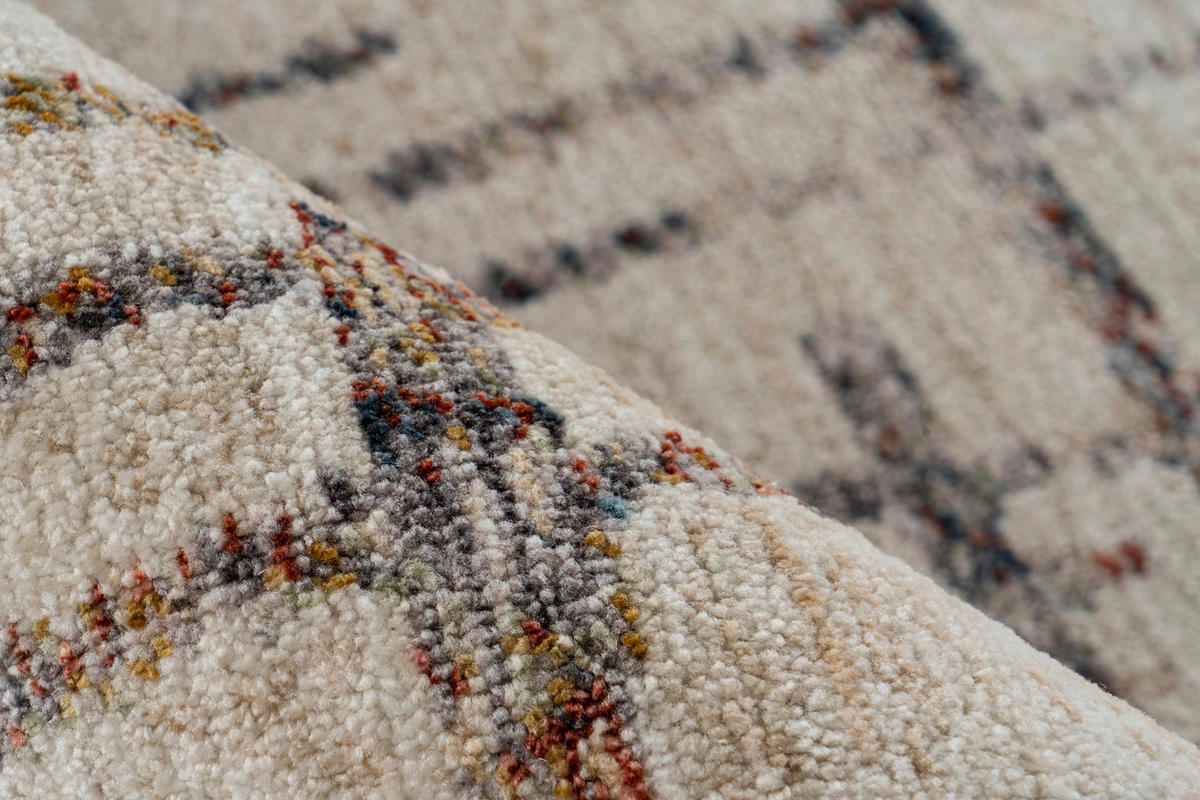 360Living Teppich Jaka creme B/L: ca. 160x230 cm Jaka - creme/multicolor (160,00/230,00cm) - 360Living