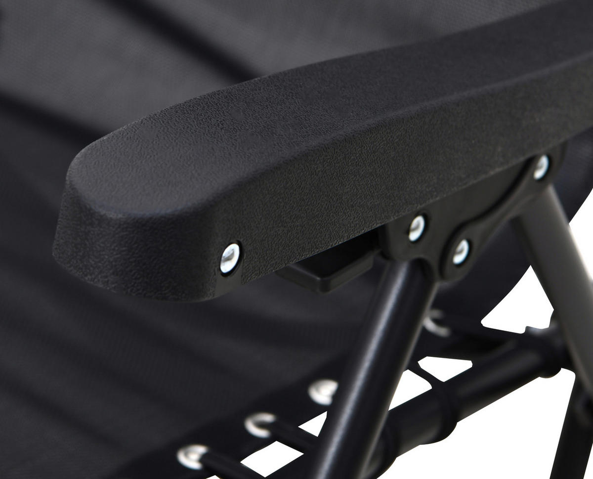 Relaxsessel schwarz Stahl B/H/L: ca. 63x107x93 cm Relaxsessel - schwarz (93,00/63,00/107,00cm)