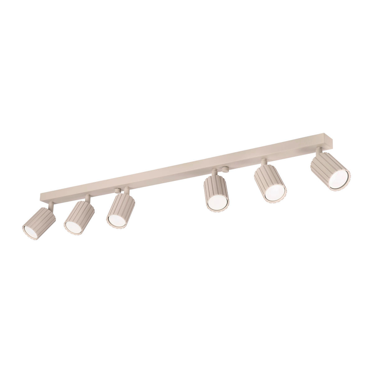 Lamkur Strahler beige Stahl B/H/L: ca. 6,5x16,5x117 cm 6 Brennstellen Prisma - beige (117,00/6,50/16,50cm) - Lamkur