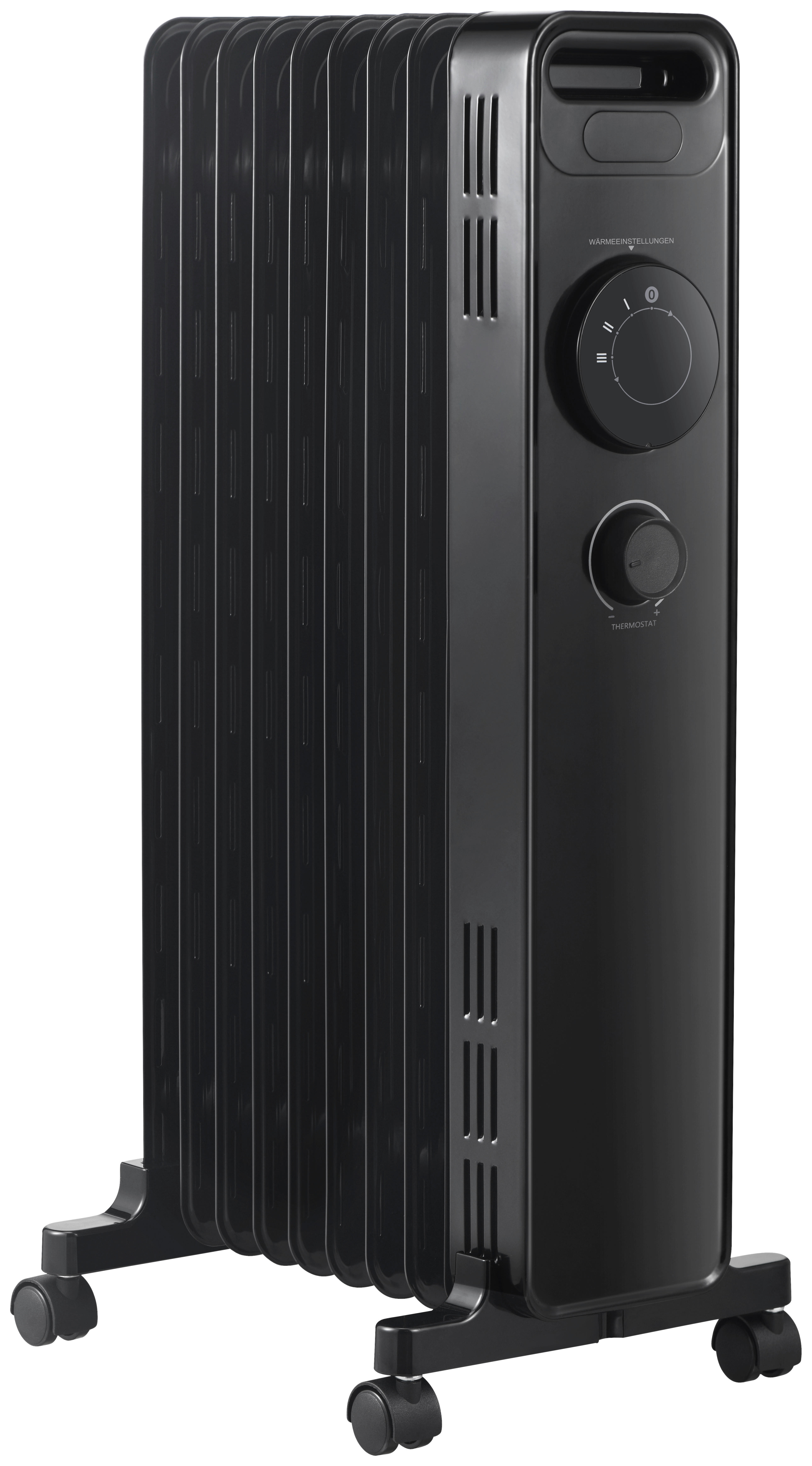 Ölradiator NY2009-22M schwarz Kunststoff Metall B/H/L: ca. 24x64x33 cm ca. 2000 W Ölradiator_Teide - schwarz (33,00/24,00/64,00cm)