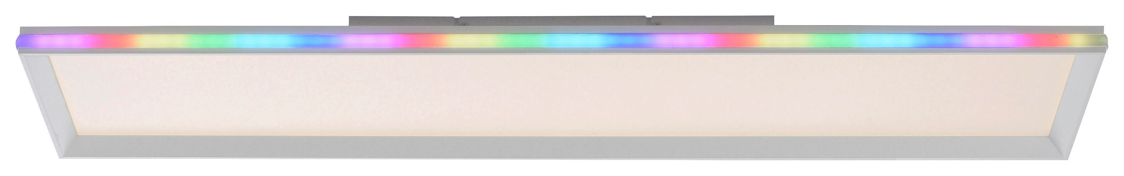 Just Light LED-Deckenleuchte GALACTICA 15557-16 weiß Kunststoff B/H/T: ca. 25x6x100 cm 2 Brennstellen GALACTICA - weiß (25,00/6,00/100,00cm) - Just Light