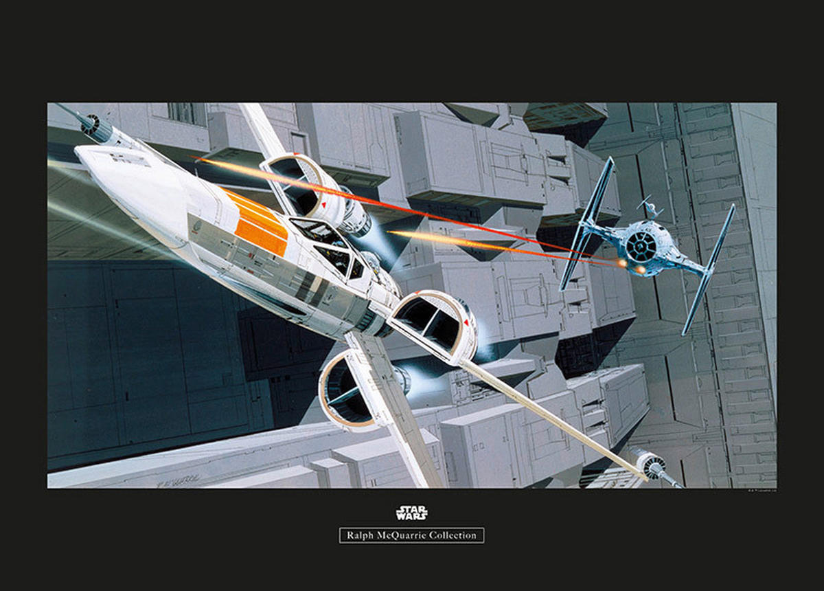 Komar Poster Star Wars Classic RMQ X-Wing vs TIE Star Wars B/L: ca. 70x50 cm Star Wars Classic RMQ X-Wing vs TIE - (70,00/50,00cm) - Komar