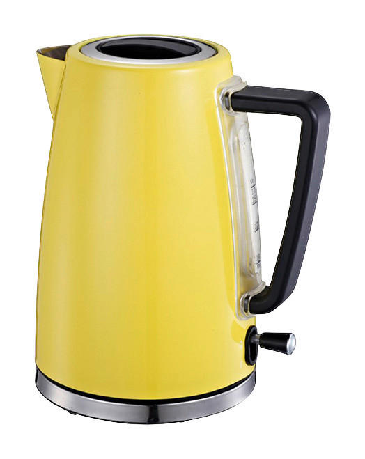 MICHELINO Wasserkocher 74081 gelb Edelstahl Glas ca. 1,7 l Wasserkocher - gelb (1,70l) - MICHELINO