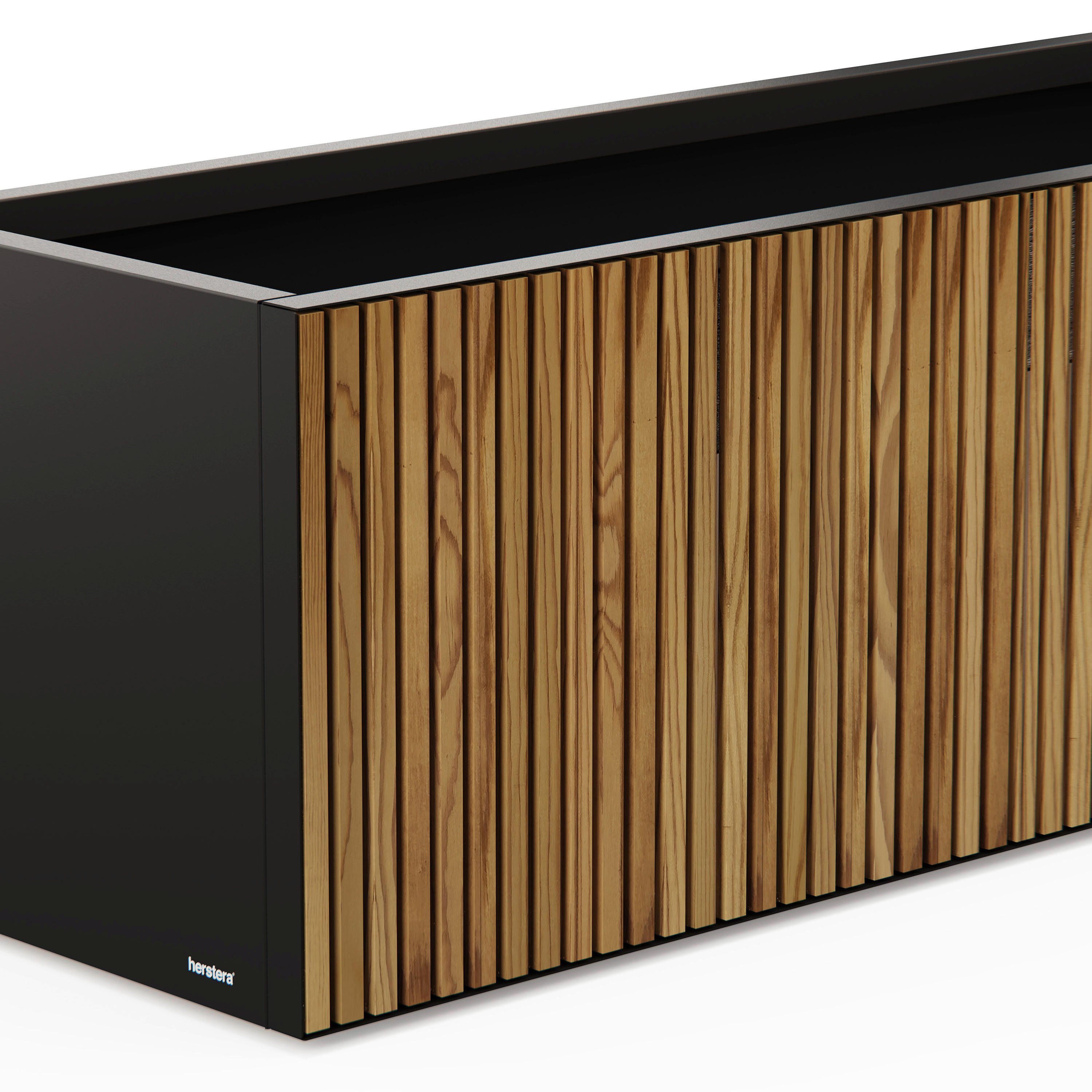 Herstera Garden Pflanzkübel Deco Planter schwarz Metall B/H/L: ca. 150x50x50 cm Deco Planter - schwarz (50,00/150,00/50,00cm) - Herstera Garden
