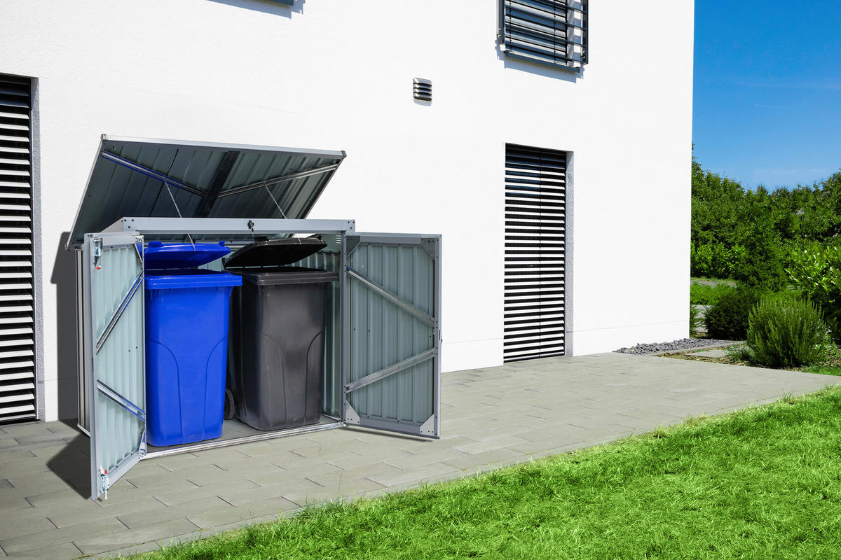 Westmann Mülltonnenbox 5x3 anthrazit B/H/T: ca. 158x134x101 cm 5x3 - anthrazit (158,00/134,00/101,00cm) - Westmann