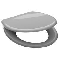 WC-Sitz GREY grau Duroplast B/H/T: ca. 37,5x5,5x45 cm GREY - grau (37,50/5,50/45,00cm) - SCHÜTTE