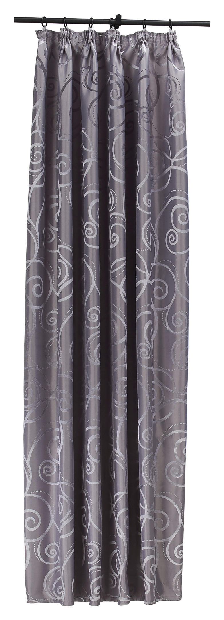 Thumbnail - silver edition Dekovorhang Triest silber B/H: ca. 140x175 cm