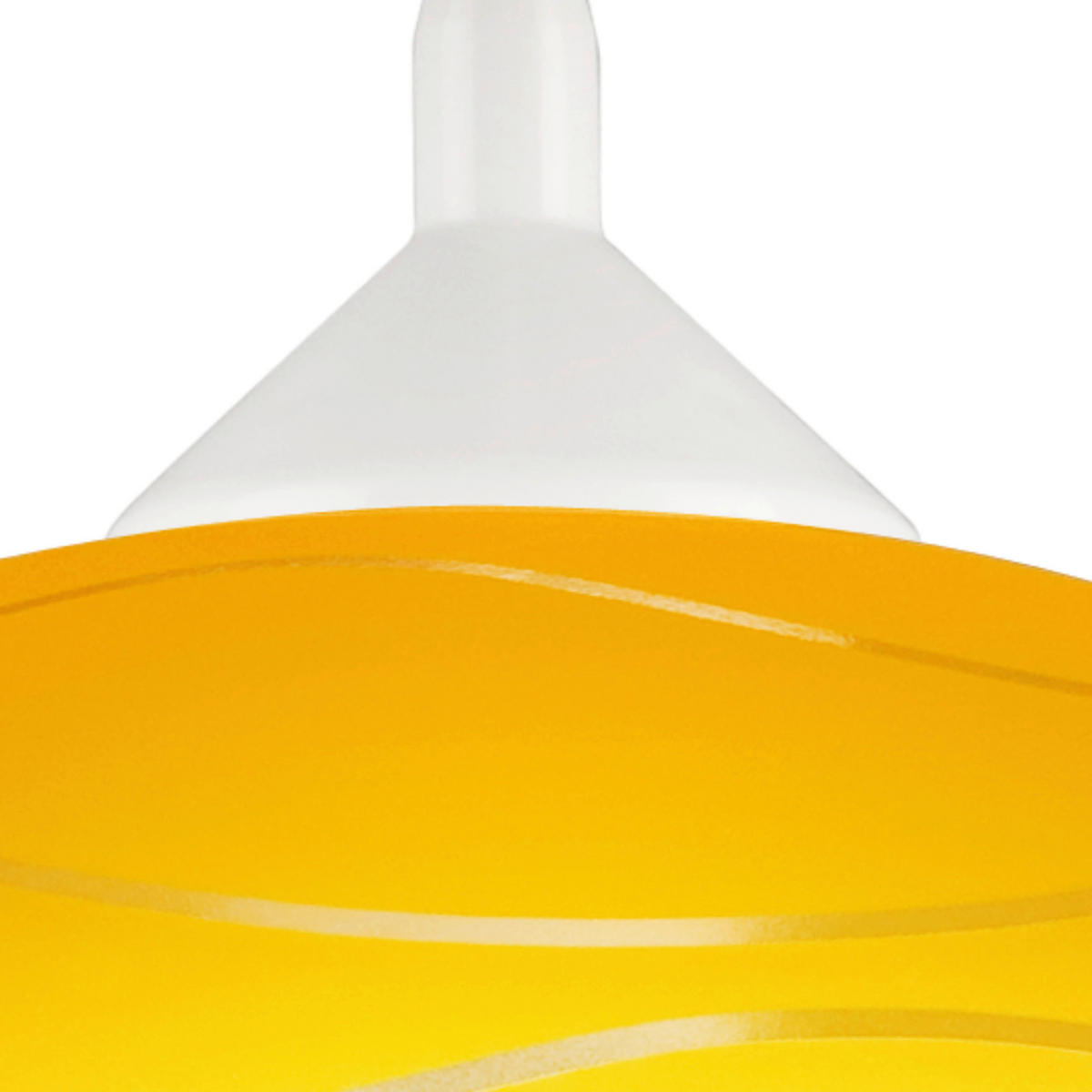 Lamkur Hängeleuchte gelb Glas B/H/L: ca. 31x17x31 cm E27 1 Brennstellen Hängeleuchte - gelb (31,00/31,00/17,00cm) - Lamkur