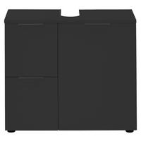 Waschbeckenunterschrank Porto schwarz B/H/T: ca. 70x60x35 cm Porto - schwarz (70,00/60,00/35,00cm)