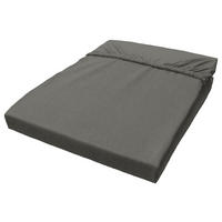Baumwoll Spannbetttuch Biber Spannbetttuch_Biber 150x200cm - grau (150,00/200,00cm) - CASTELL